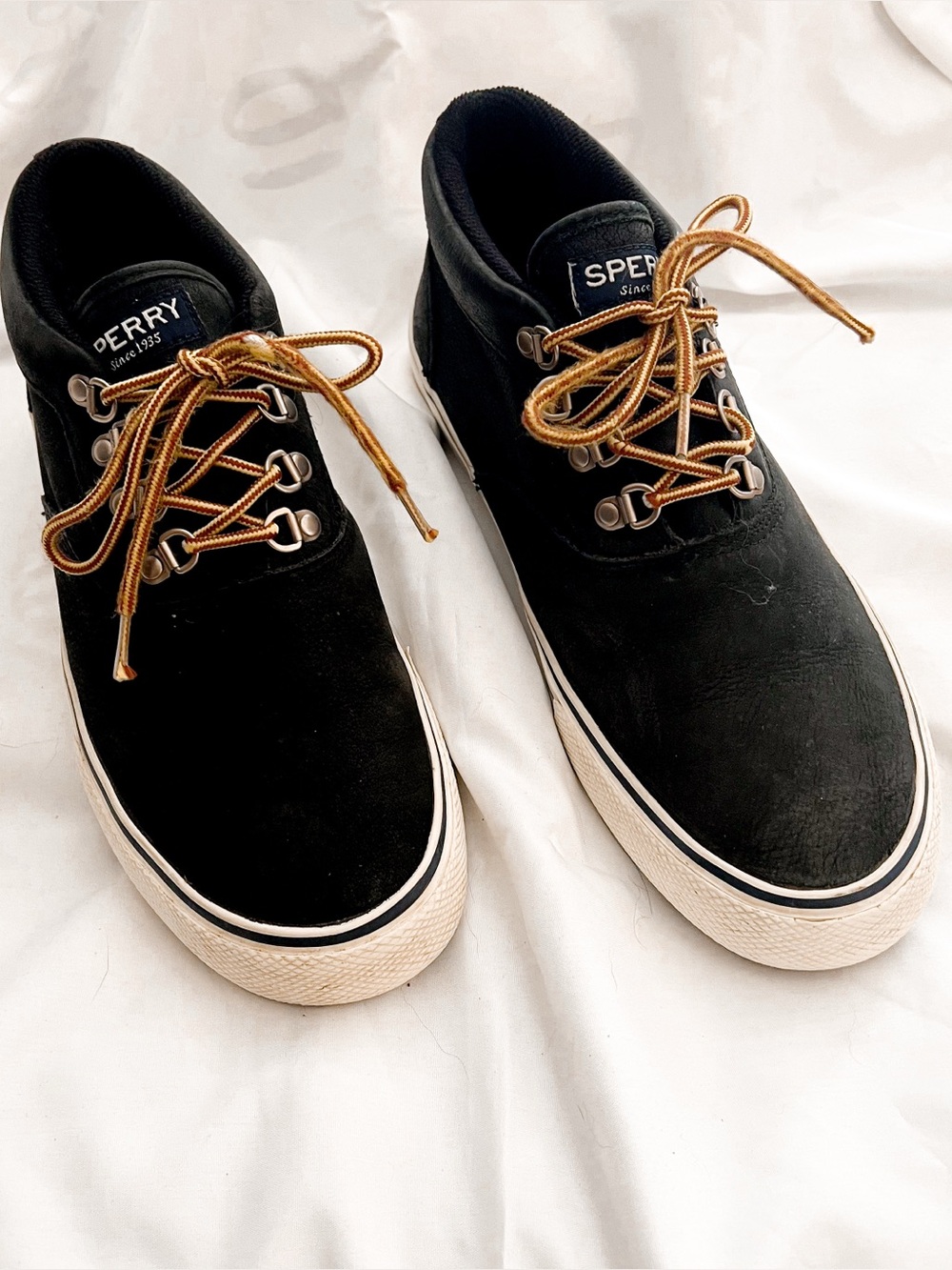 Sperry Black Striper Storm Chukka Size 10